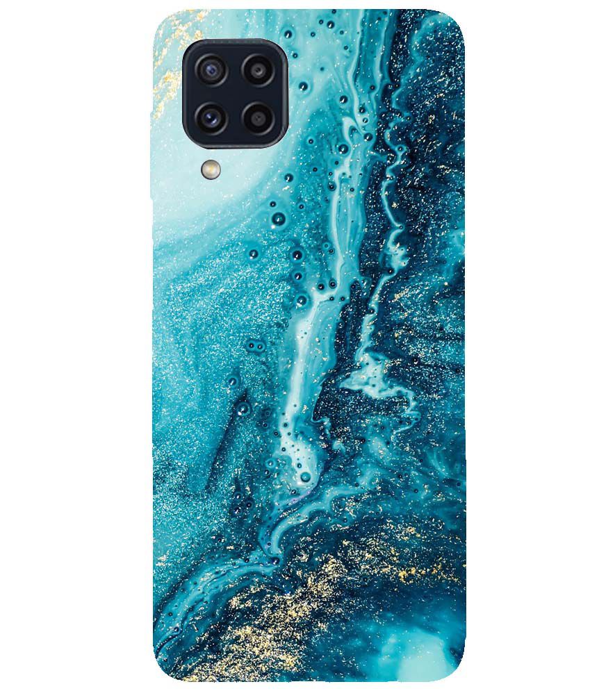 PS1317-Blue Marbles Back Cover for Samsung Galaxy M32 Prime