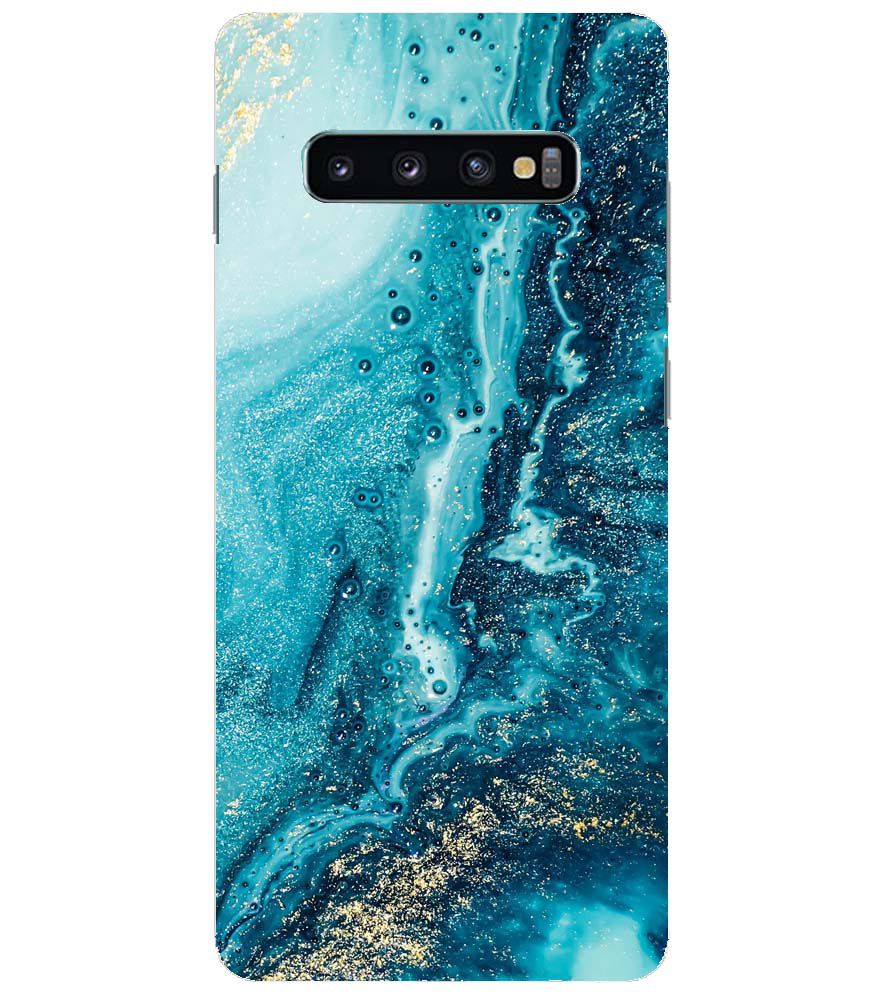 PS1317-Blue Marbles Back Cover for Samsung Galaxy S10+ (Plus with 6.4 Inch Screen)
