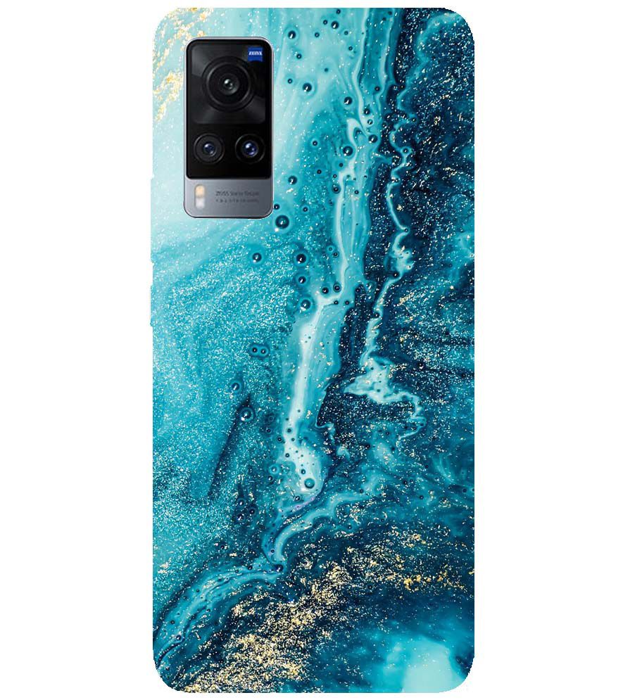 PS1317-Blue Marbles Back Cover for vivo X60