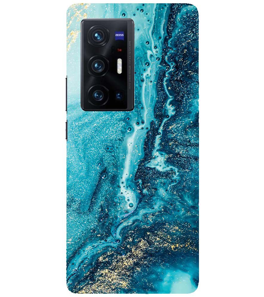PS1317-Blue Marbles Back Cover for vivo X70 Pro