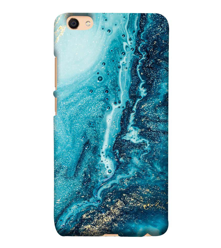PS1317-Blue Marbles Back Cover for vivo Y55s