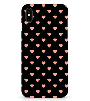 PS1318-Hearts All Over Back Cover for Apple iPhone X
