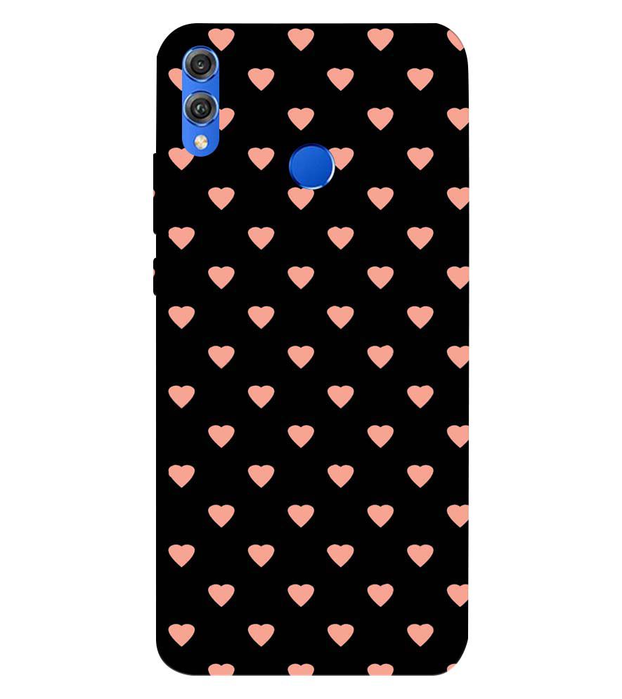 PS1318-Hearts All Over Back Cover for Huawei Honor 8X
