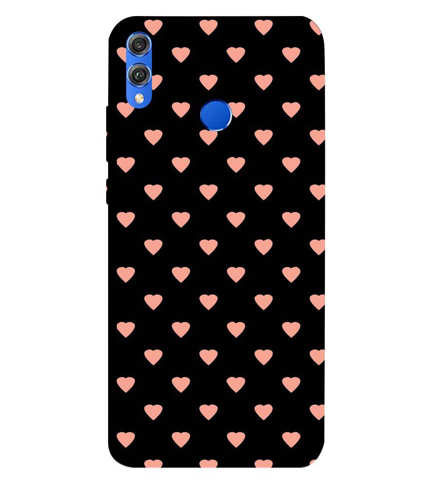 PS1318-Hearts All Over Back Cover for Huawei Honor 8X