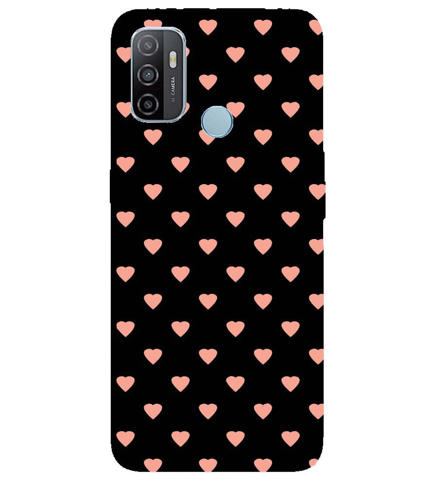 PS1318-Hearts All Over Back Cover for Oppo A53