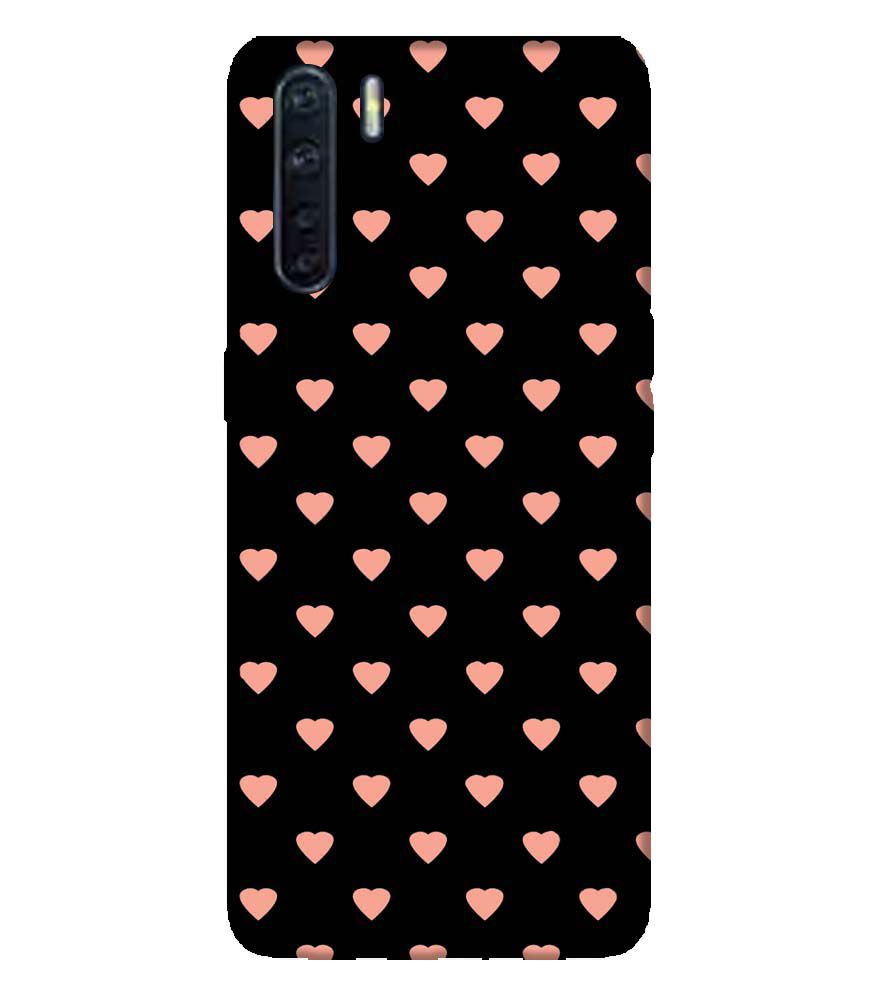 PS1318-Hearts All Over Back Cover for Oppo F15