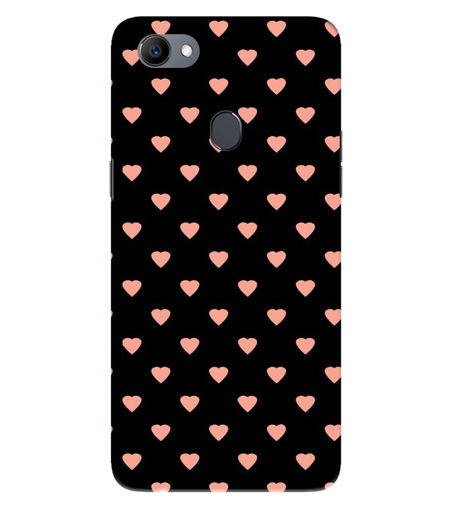 PS1318-Hearts All Over Back Cover for Oppo F5 Plus