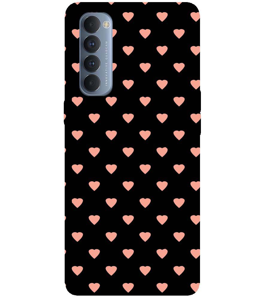 PS1318-Hearts All Over Back Cover for Oppo Reno4 Pro