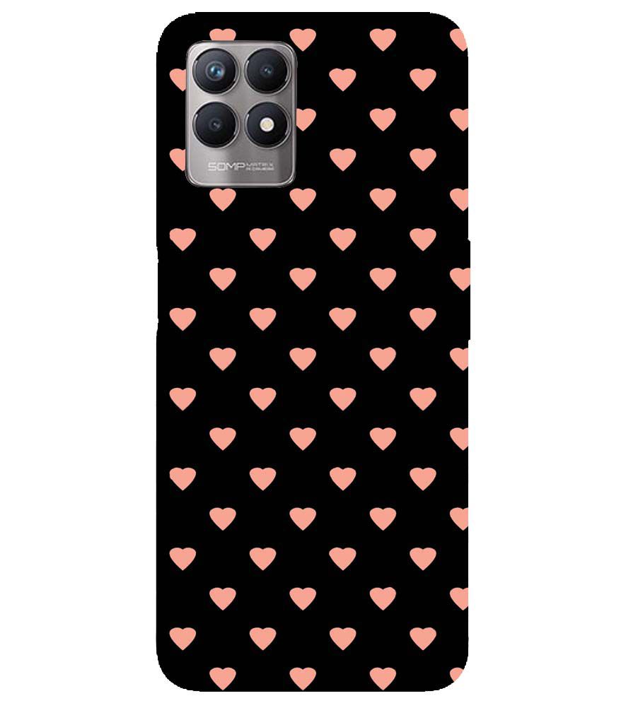 PS1318-Hearts All Over Back Cover for Realme Narzo 50