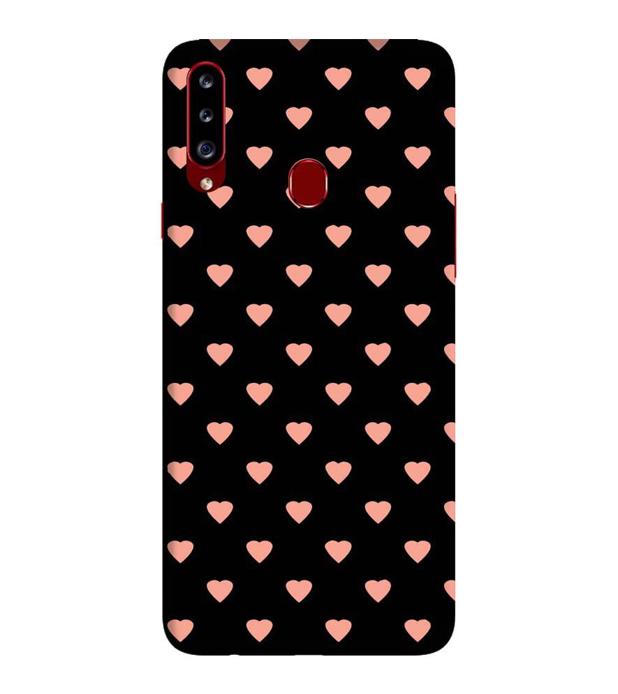 PS1318-Hearts All Over Back Cover for Samsung Galaxy A20s