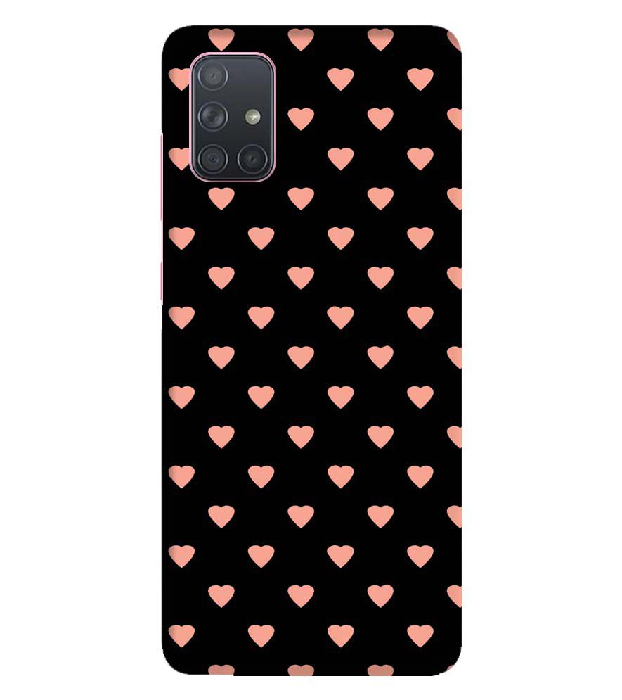 PS1318-Hearts All Over Back Cover for Samsung Galaxy A71