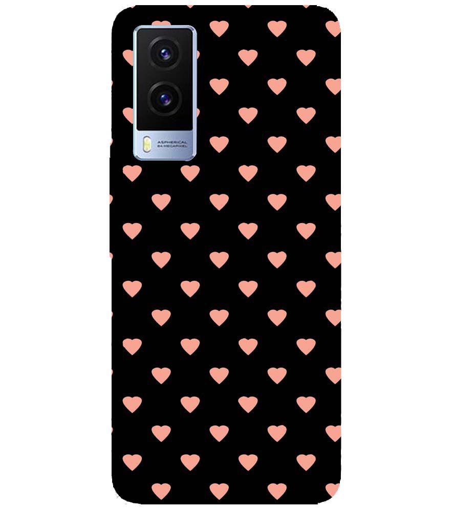 PS1318-Hearts All Over Back Cover for Vivo V21e 5G
