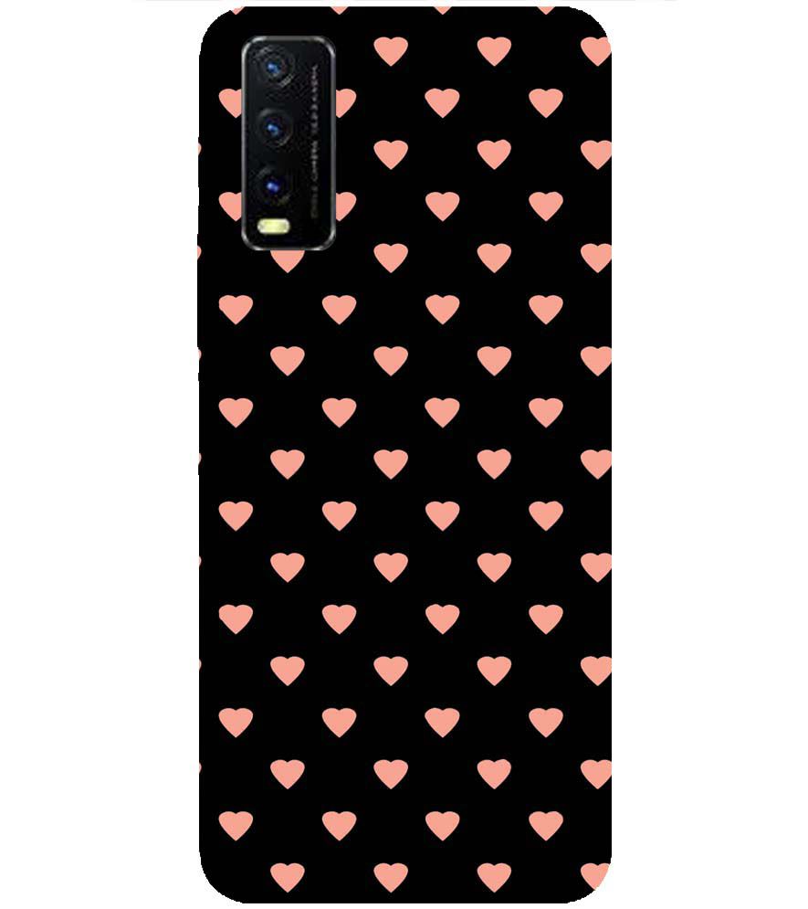 vivo Y20g Buy Printed Stylish Cover Online in India Hearts All - Main Image