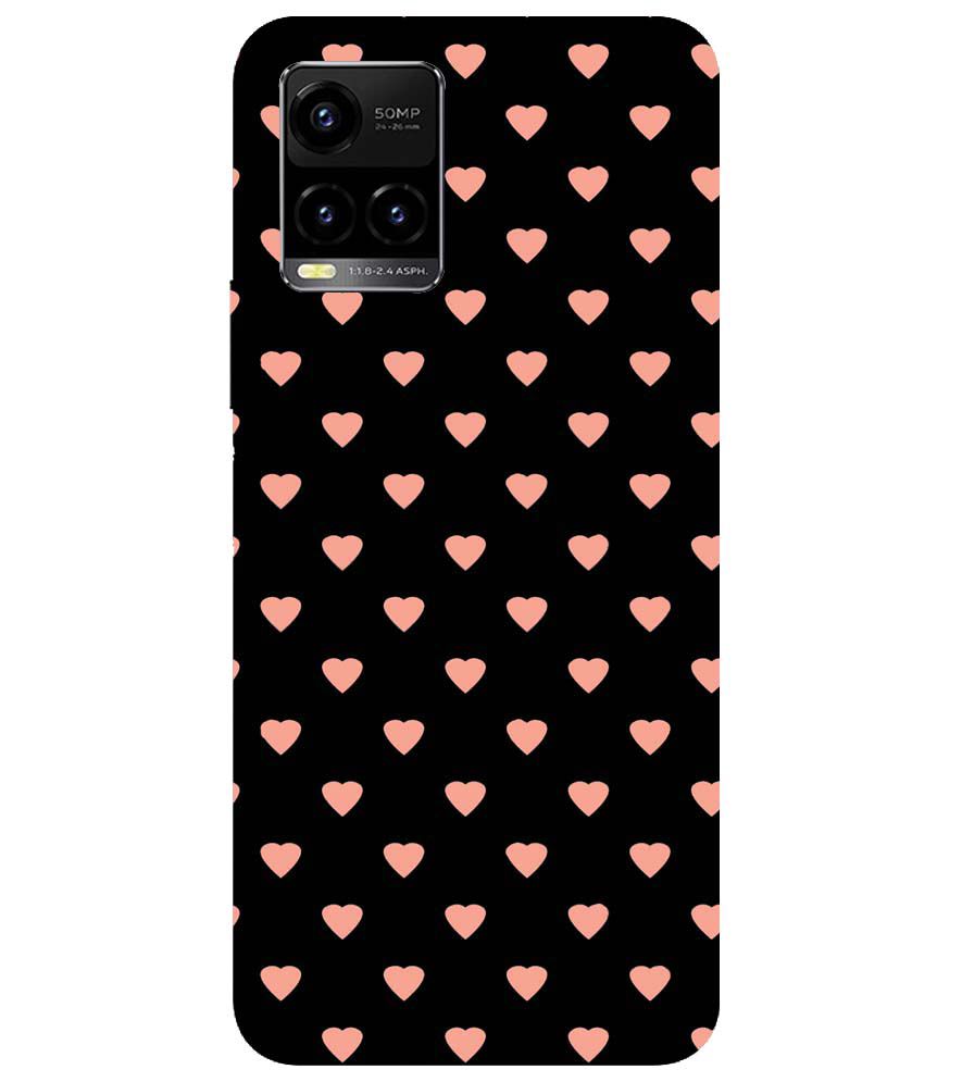 PS1318-Hearts All Over Back Cover for vivo Y33s