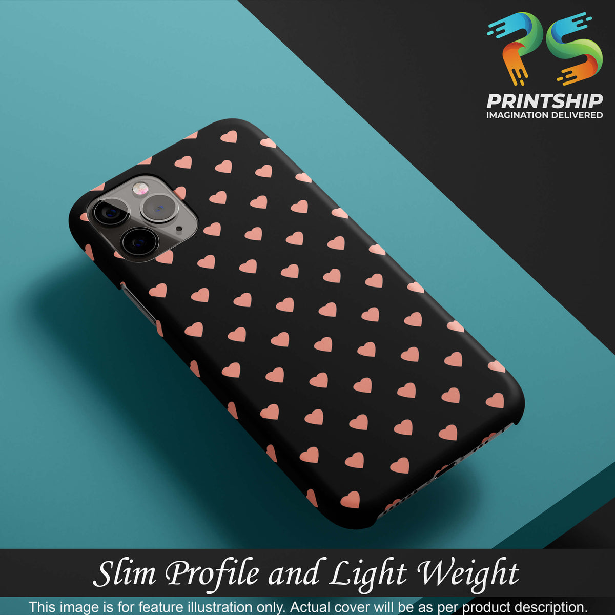 PS1318-Hearts All Over Back Cover for vivo X60-Image4