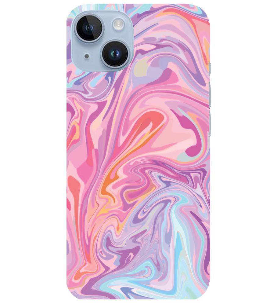 PS1319-Pink Premium Marble Back Cover for Apple iPhone 14