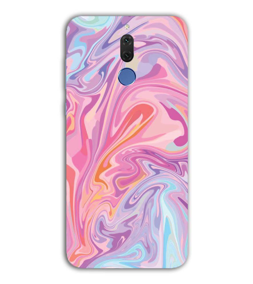 PS1319-Pink Premium Marble Back Cover for Huawei Mate 10 Lite