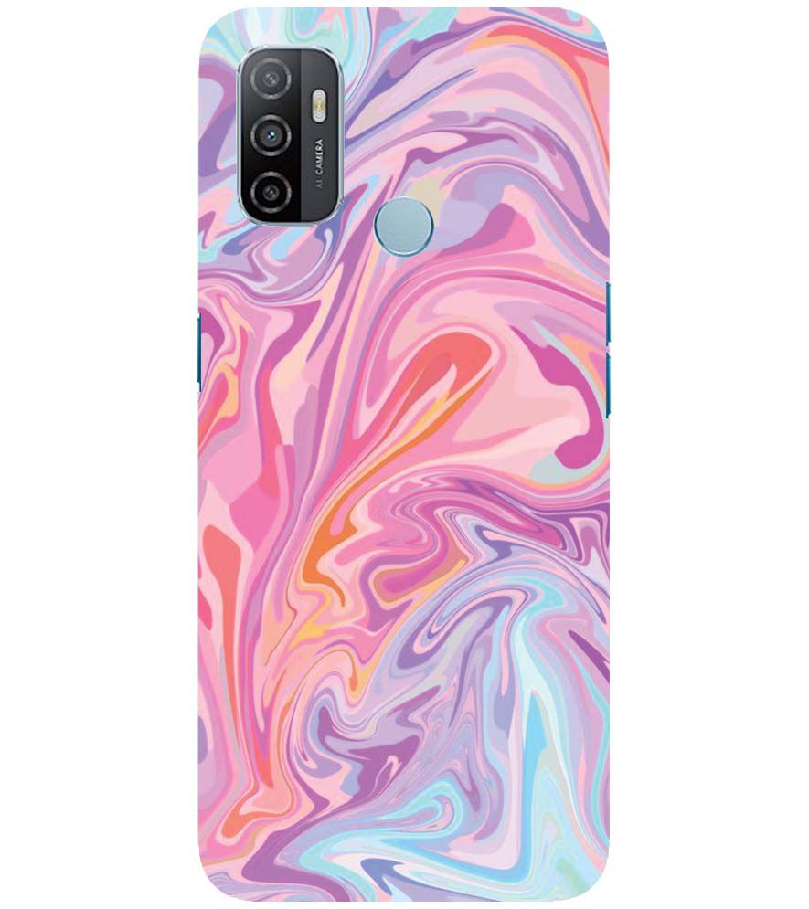 PS1319-Pink Premium Marble Back Cover for Oppo A33