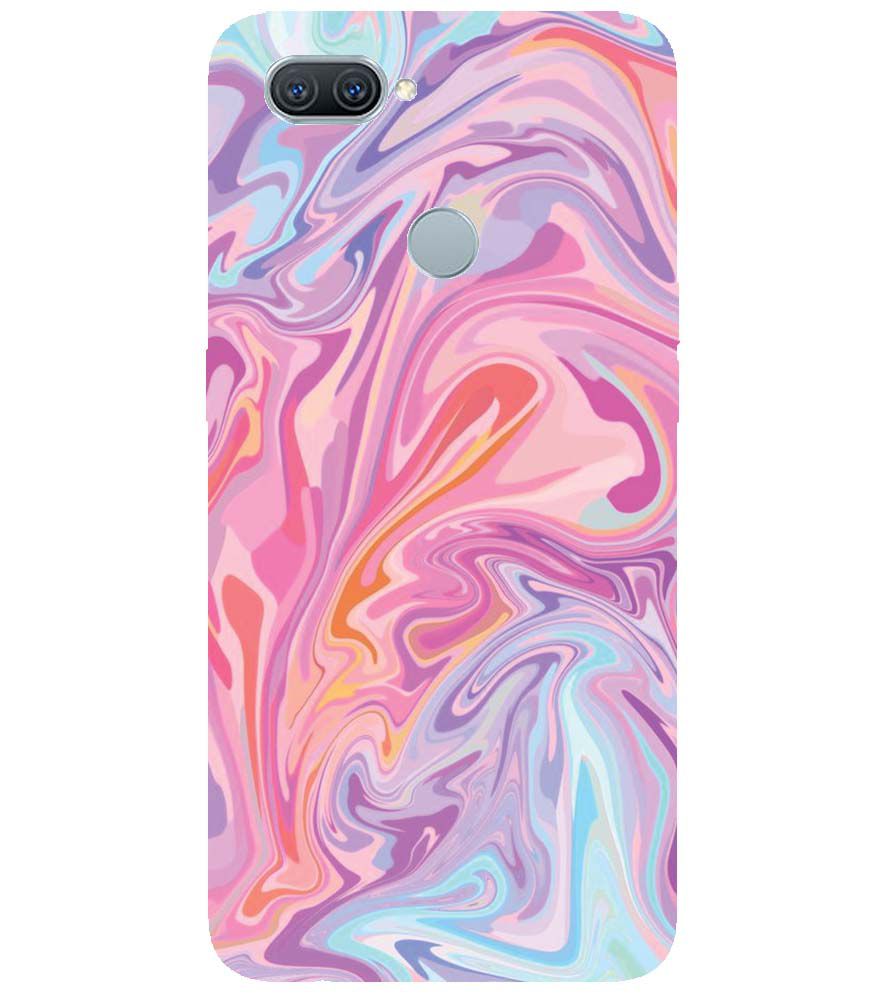 PS1319-Pink Premium Marble Back Cover for Oppo A7