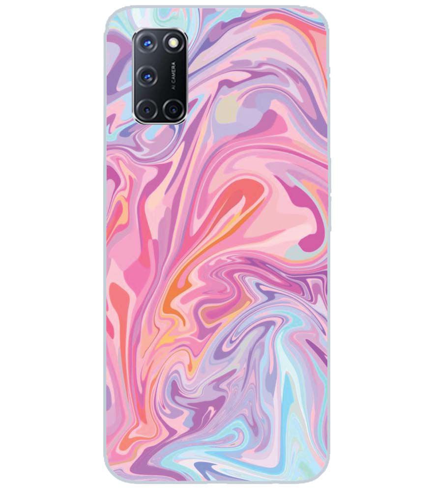 PS1319-Pink Premium Marble Back Cover for Oppo A72