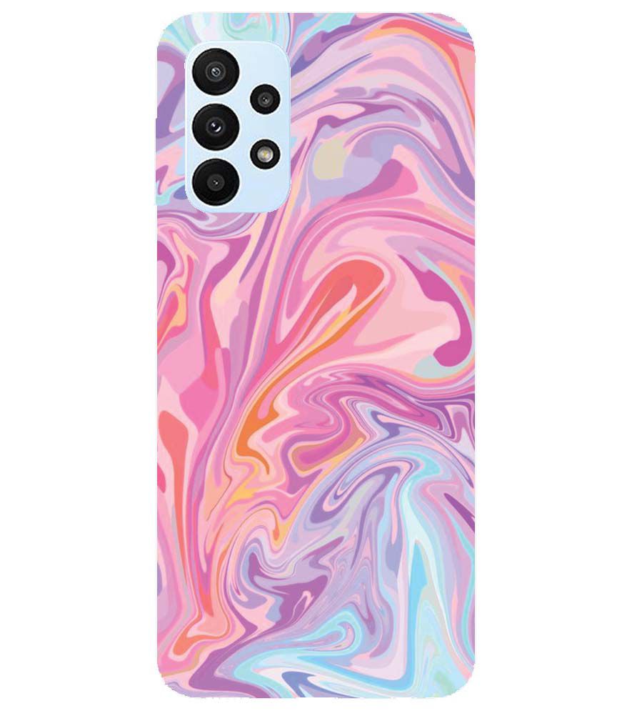 PS1319-Pink Premium Marble Back Cover for Samsung Galaxy A23