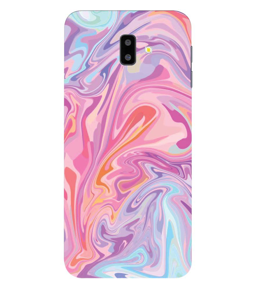 PS1319-Pink Premium Marble Back Cover for Samsung Galaxy J6+