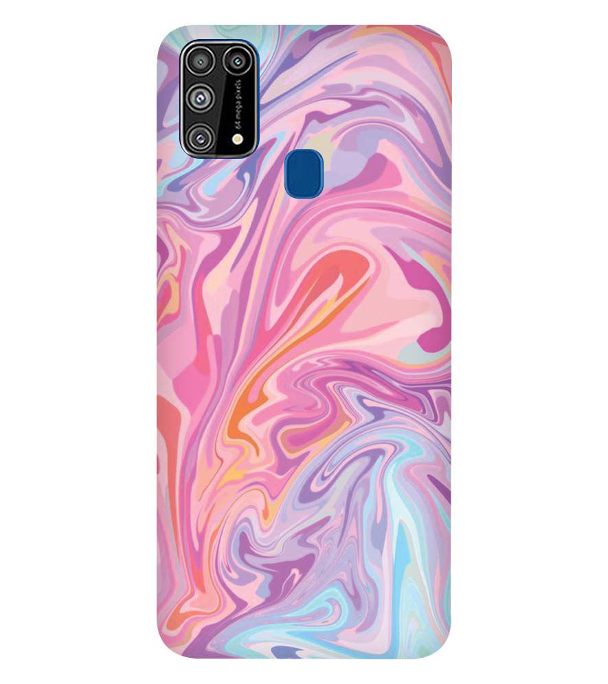PS1319-Pink Premium Marble Back Cover for Samsung Galaxy M31