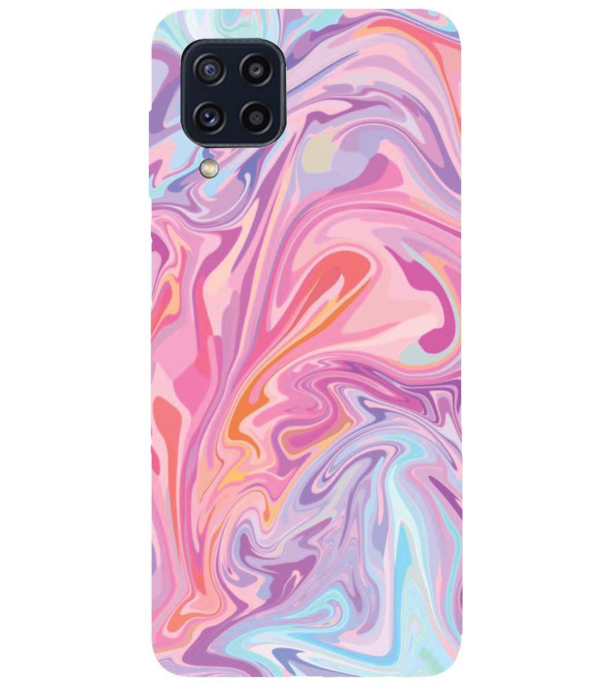 PS1319-Pink Premium Marble Back Cover for Samsung Galaxy M32 Prime