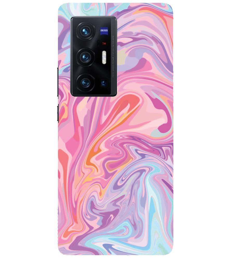 PS1319-Pink Premium Marble Back Cover for vivo X70 Pro