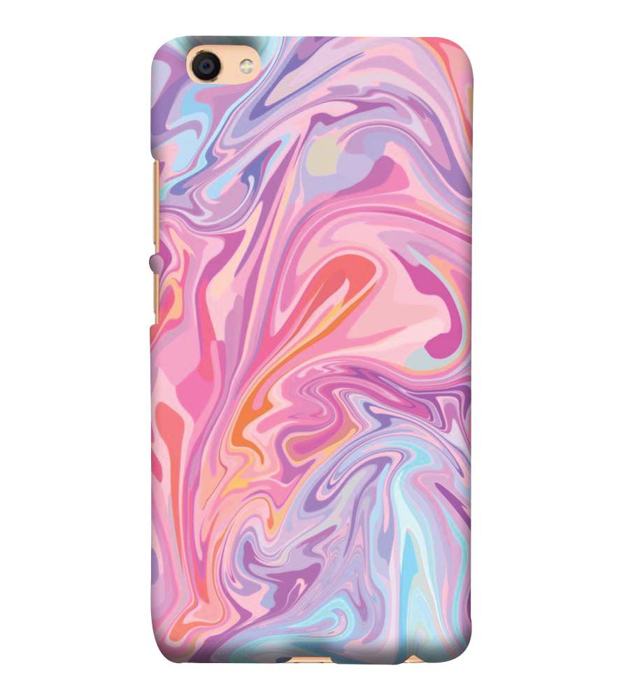 PS1319-Pink Premium Marble Back Cover for vivo Y55s