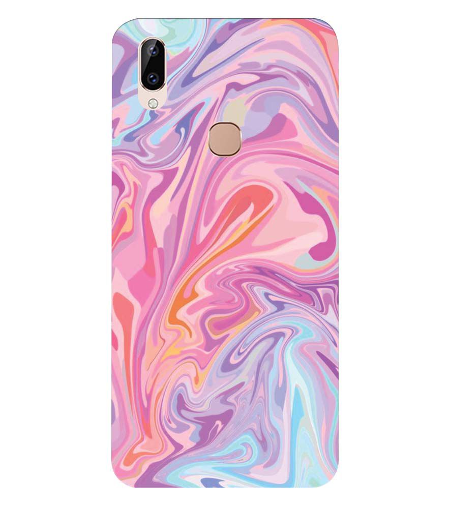PS1319-Pink Premium Marble Back Cover for Vivo Y83 Pro