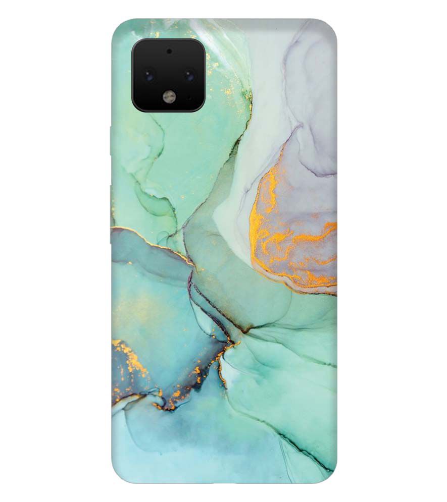 PS1320-Green Marble Premium Back Cover for Google Pixel 4