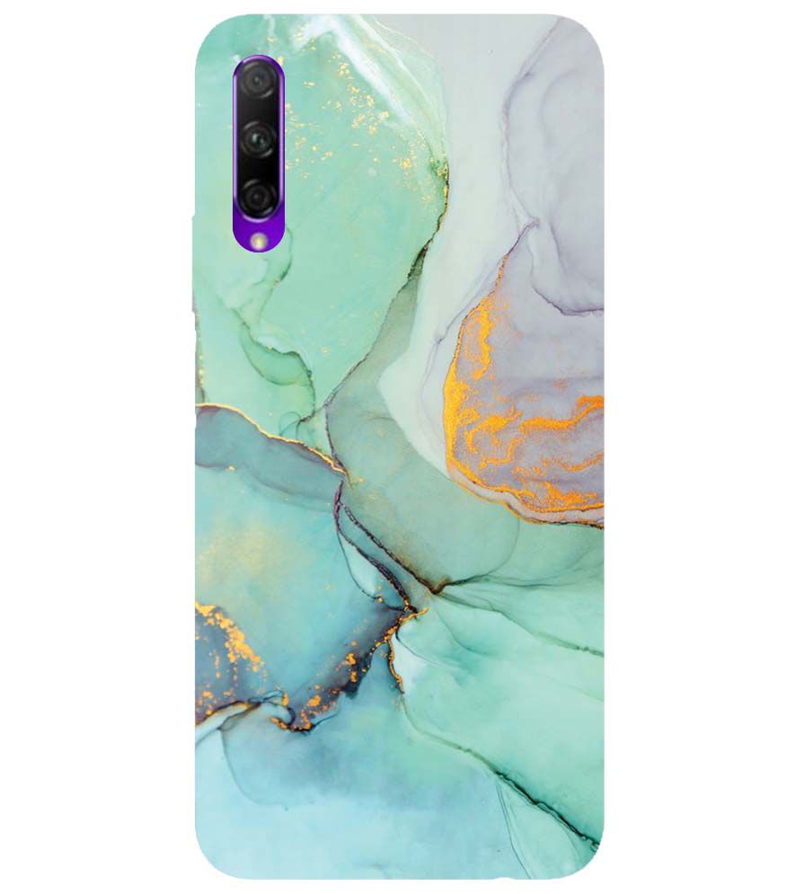 PS1320-Green Marble Premium Back Cover for Honor 9X Pro