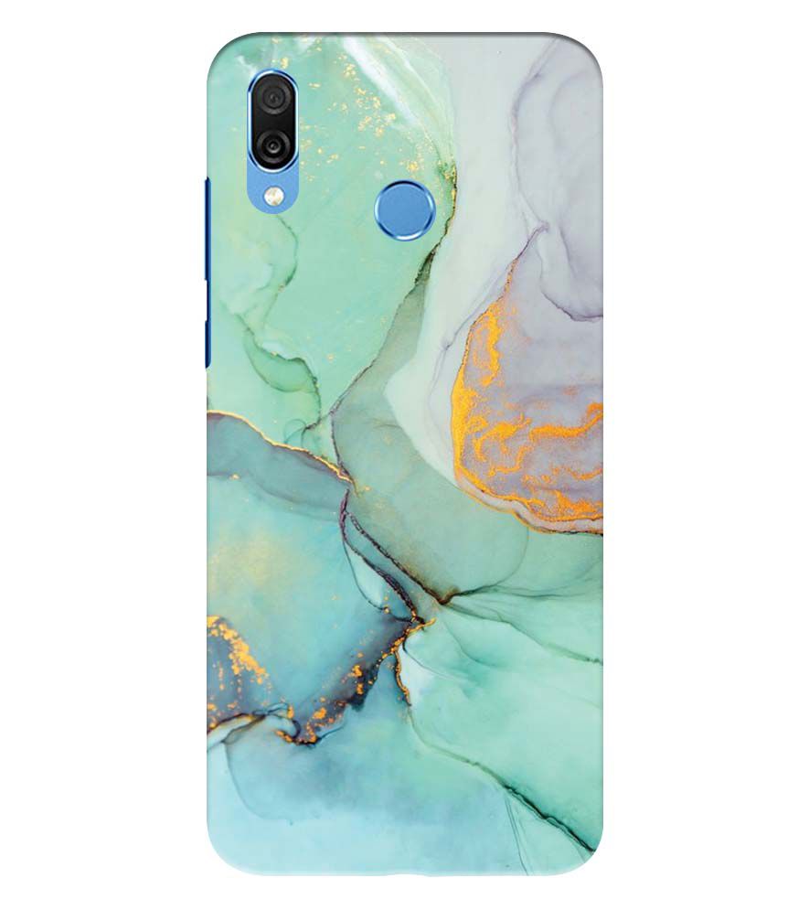 PS1320-Green Marble Premium Back Cover for Huawei Honor Play
