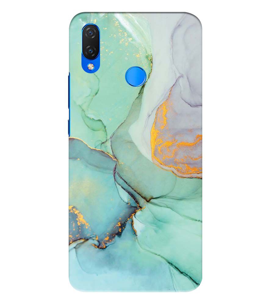 PS1320-Green Marble Premium Back Cover for Huawei Nova 3 and 3i