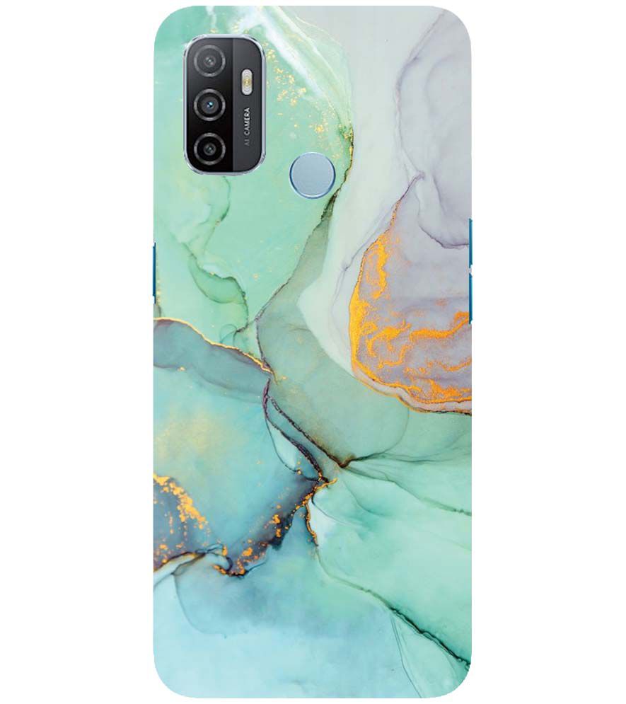 PS1320-Green Marble Premium Back Cover for Oppo A33