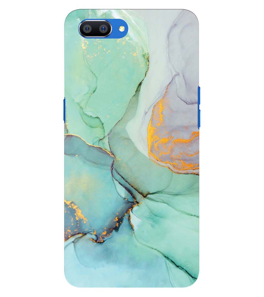 PS1320-Green Marble Premium Back Cover for Oppo A5