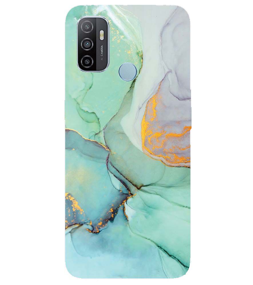 PS1320-Green Marble Premium Back Cover for Oppo A53