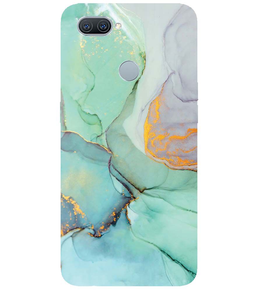 PS1320-Green Marble Premium Back Cover for Oppo A7