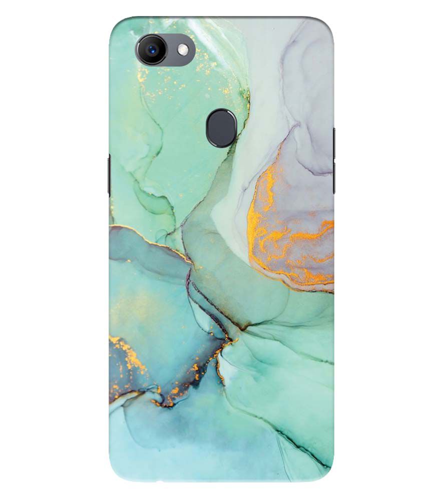 PS1320-Green Marble Premium Back Cover for Oppo F5 Plus
