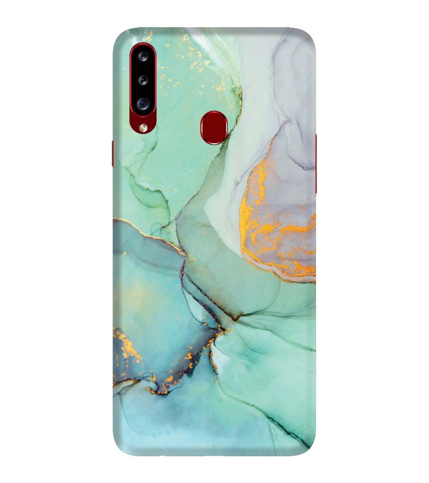 PS1320-Green Marble Premium Back Cover for Samsung Galaxy A20s