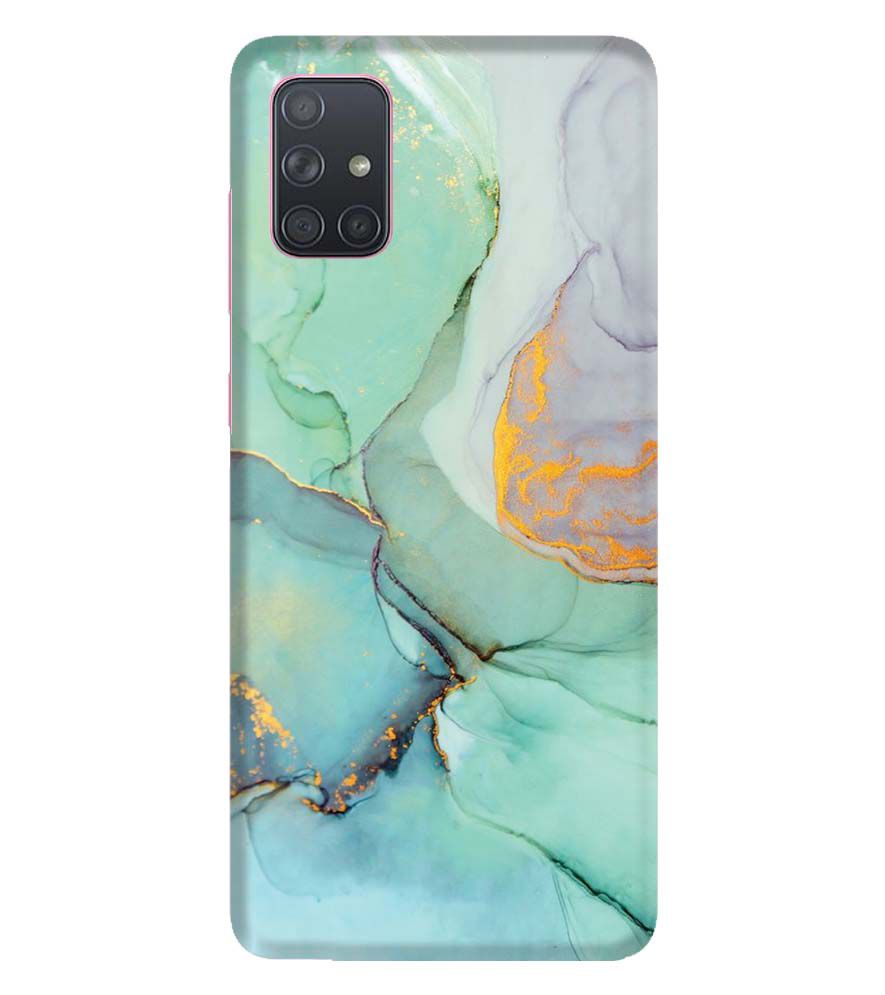 PS1320-Green Marble Premium Back Cover for Samsung Galaxy A71