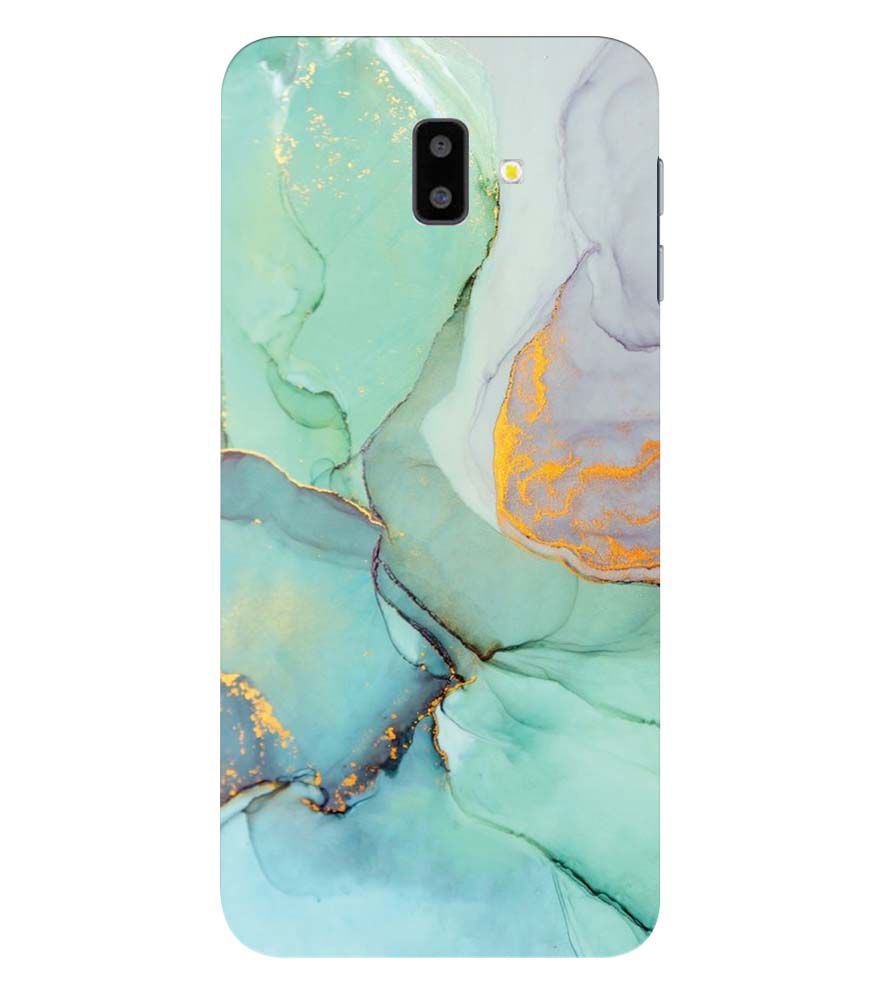 PS1320-Green Marble Premium Back Cover for Samsung Galaxy J6+