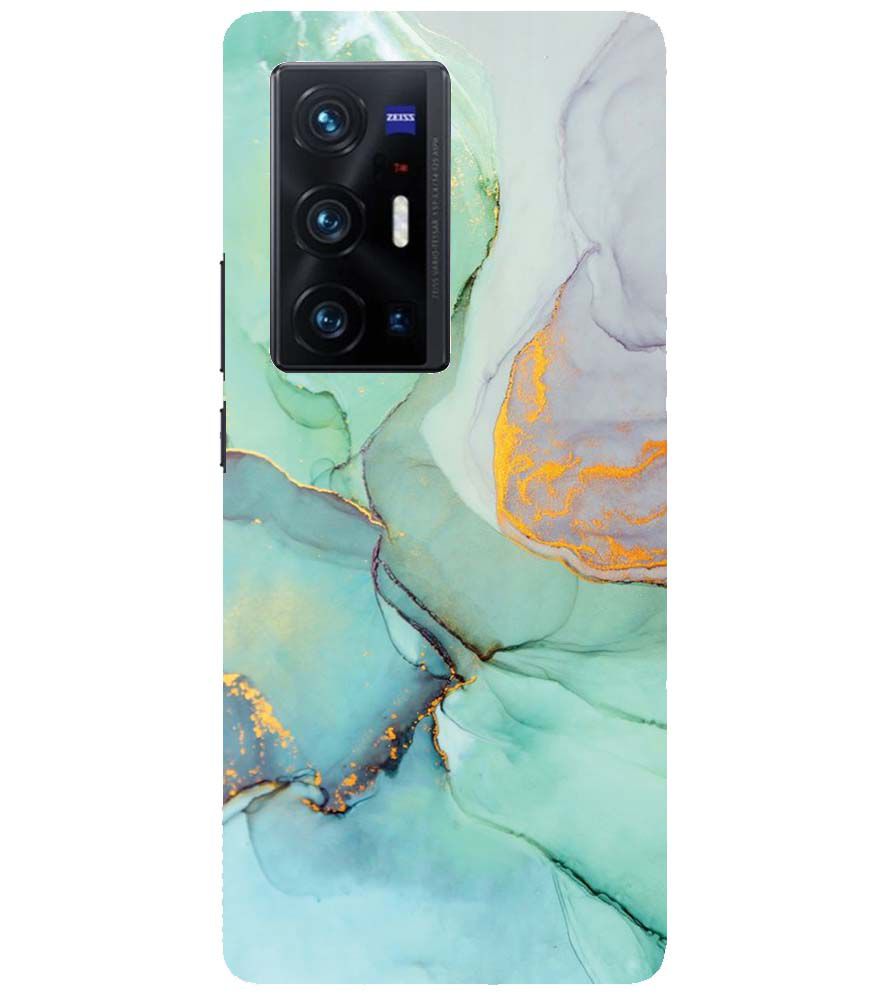 PS1320-Green Marble Premium Back Cover for vivo X70 Pro
