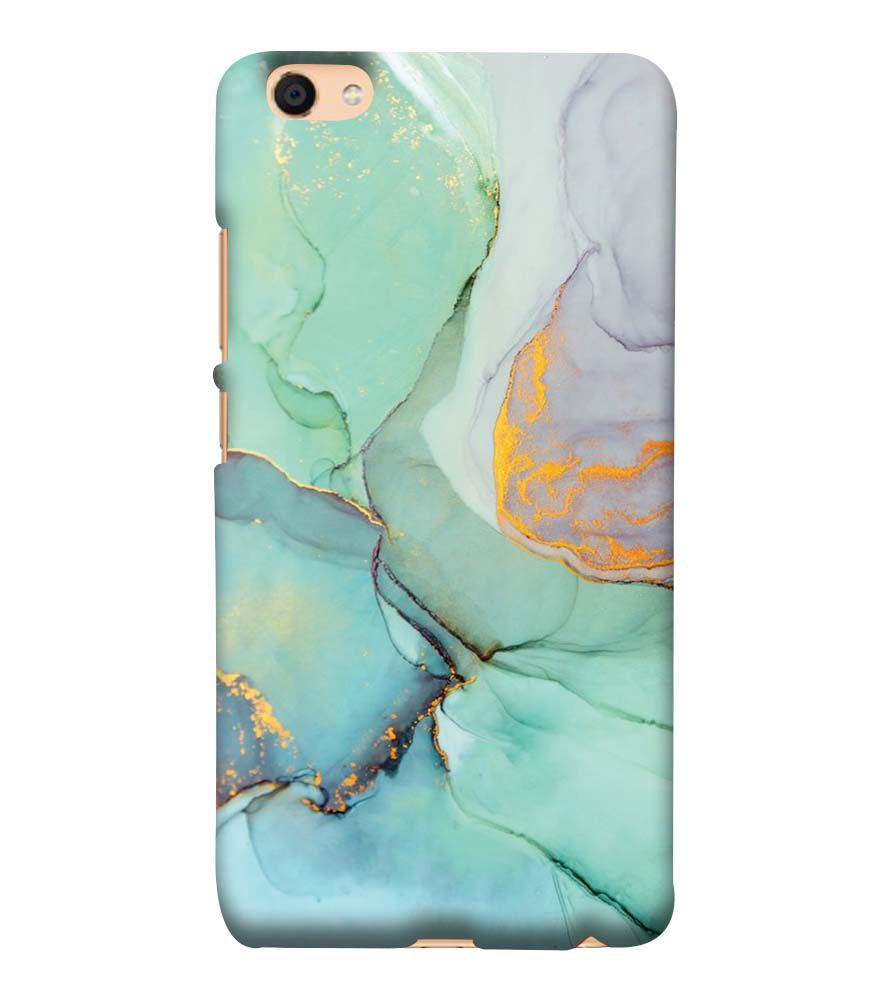 PS1320-Green Marble Premium Back Cover for vivo Y55s