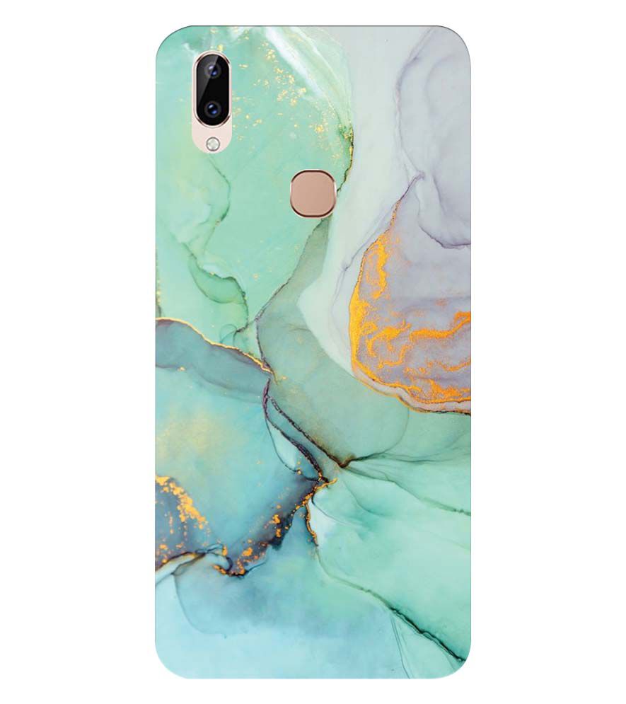 PS1320-Green Marble Premium Back Cover for Vivo Y83 Pro