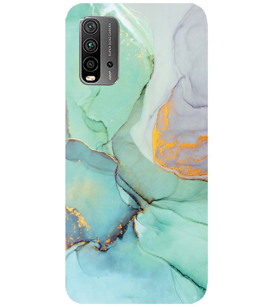 PS1320-Green Marble Premium Back Cover for Xiaomi Redmi 9 Power