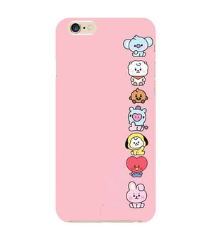 PS1321-Cute Loving Animals Girly Back Cover for Apple iPhone 6 and iPhone 6S