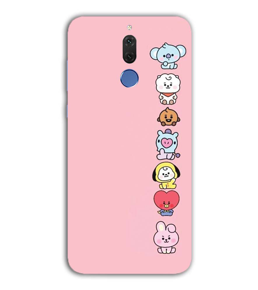 PS1321-Cute Loving Animals Girly Back Cover for Huawei Nova 2i
