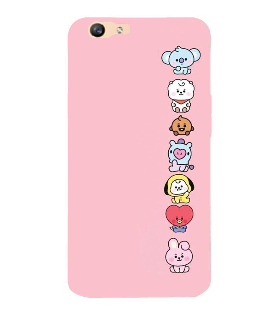 PS1321-Cute Loving Animals Girly Back Cover for Oppo F1s : A59